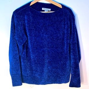 Tommy Bahama, Size XS, good for S and M, Blue, Plush Sweater Soft 100% Polyester